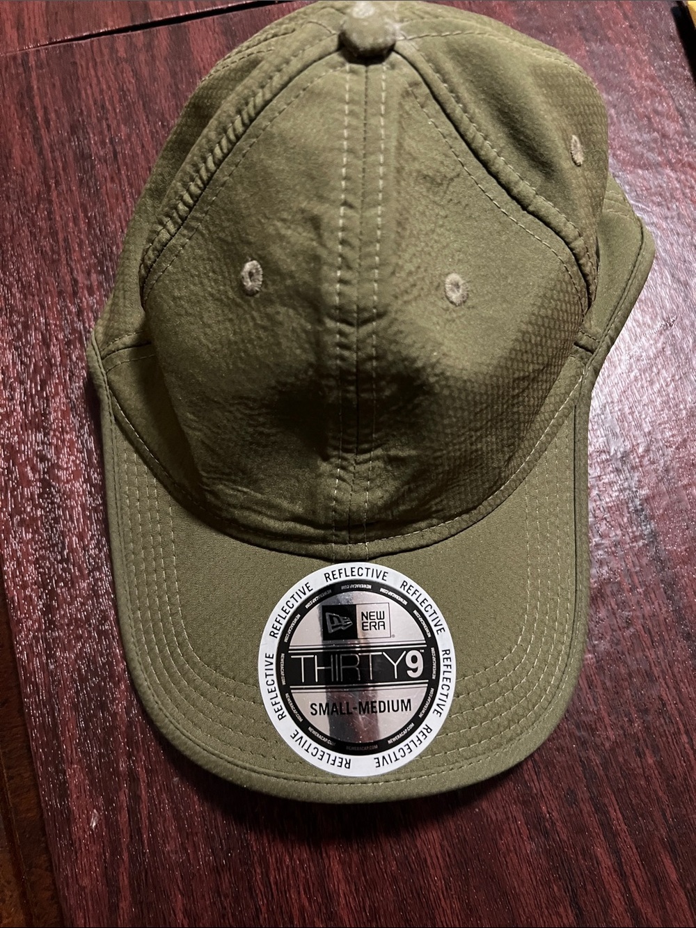 New Era Olive Green Thirty9 Reflective Curved Brim Cap